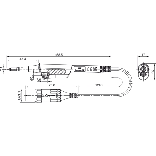 68.9455-12028 Stäubli Electrical Connectors Test Leads and Test Probes Image 2
