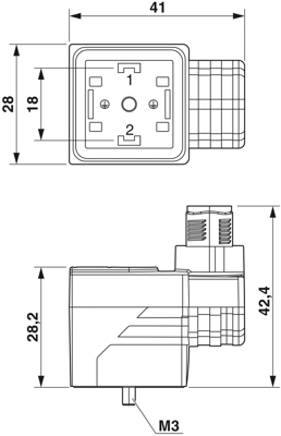 1458583 Phoenix Contact DIN Valve Connectors Image 2