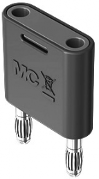 Short-circuit plug, 32 A, nickel-plated, gray, 64.4010-28