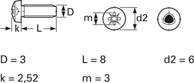 7500C03008ZN Screws, Threaded Rods Image 3