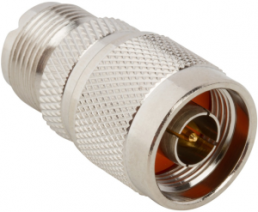 Coaxial adapter, 50 Ω, N plug to UHF socket, straight, 242155