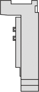 Upper part for limit switch, (L x W x H) 44 x 40 x 77 mm, for position switch housing, ZCKJ04