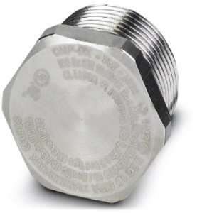 Locking screw, external hexagon, M32, Ø 39.6 mm, 24 mm, brass