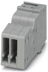 COMBI jack, push-in connection, 0.14-1.5 mm², 2 pole, 17.5 A, 6 kV, gray, 3213386