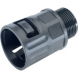 Straight hose fitting, M12, Polyamide, IP66, black, (L) 35 mm