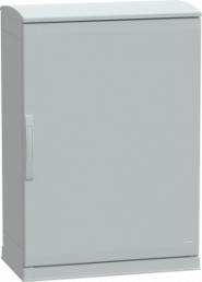 Control cabinet, (H x W x D) 1000 x 750 x 420 mm, IP44, polyester, light gray, NSYPLAZT1074G
