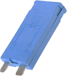 Plug-in module, freewheeling diode, 6-240 VDC for switching relay, 99.01.3.000.00