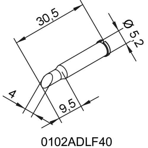0102ADLF40/10 Ersa Soldering tips, desoldering tips and hot air nozzles Image 2