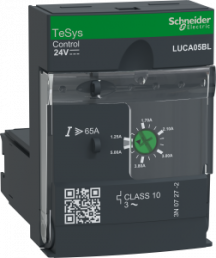 Control unit, TeSys U, 1.25-5A, 3P motor thermal magnetic protection, class 10, coil 24V DC