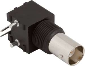BNC socket 50 Ω, solder connection, angled, 031-5538