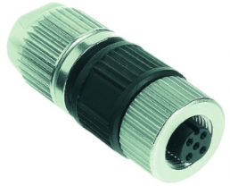 Socket, M12, 5 pole, IDC connection, screw locking, straight, 21032722505
