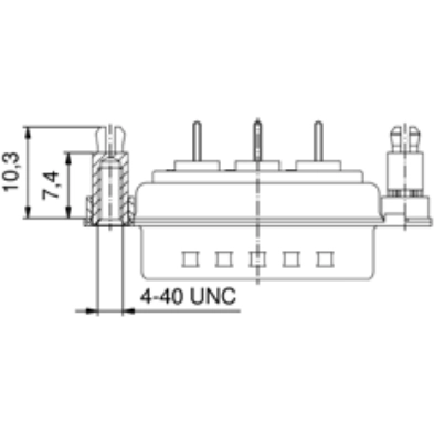 3005W5SXX76E20X CONEC D-Sub Connectors Image 2