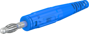 4 mm plug, screw connection, 2.5 mm², blue, 64.9195-23