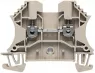 Through terminal block, screw connection, 0.5-4.0 mm², 2 pole, 24 A, 8 kV, dark beige, 1020000000