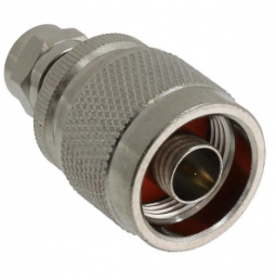 Coaxial adapter, 50 Ω, N plug to F plug, straight, 242157