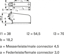 Housing for female/male connector, 1393583-2