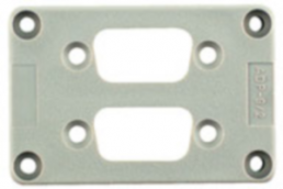 Adapter plate for Heavy duty connectors, 1665950000