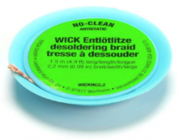 Desoldering wick, 2.2 mm, 1.5 m, No-Clean, Ersa, 0WICKNC2.2/10