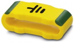 Marking sleeve, imprint "symbol: GND", (L x W) 11.3 x 4.3 mm, yellow, 0826624:GND
