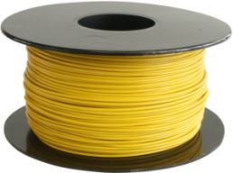 PVC-switching wire, Yv, 0.79 mm², yellow, outer Ø 1.8 mm