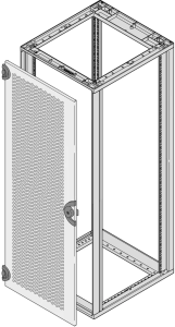 Novastar Perforated Steel Door, 25 U, RAL 7035