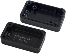 ABS miniature enclosure, (L x W x H) 35 x 20 x 15 mm, black (RAL 9005), IP54, 1551ABK