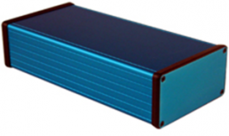 Aluminum enclosure, (L x W x H) 220 x 103 x 53 mm, blue, IP54, 1455N2201BU
