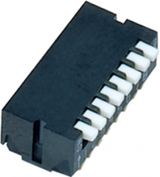 DIP switche, Off-On, 8 pole, angled, 100 mA/6 VDC, CHP-081A