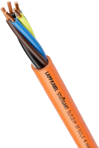 PVC connection line ÖLFLEX SF 2 x 0.75 mm², unshielded, orange