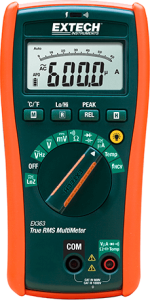 TRMS digital multimeter EX363-NIST, 1000 VDC, 1000 VAC, 1 nF to 10 mF, CAT IV 600 V
