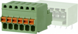 Terminal block, 5 pole, pitch 2.5 mm, angled, green, ASP0510506