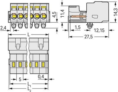 721-603/018-044 WAGO PCB Connection Systems Image 2