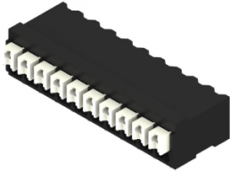 PCB terminal, 10 pole, pitch 3.5 mm, AWG 28-14, 12 A, spring-clamp connection, black, 1473590000