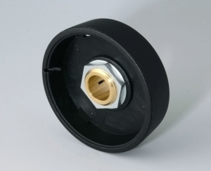 Rotary knob, 8 mm, plastic, black, Ø 41 mm, H 14 mm, B8041089