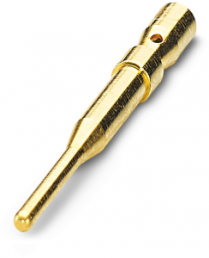 Pin contact, 0.75-1.0 mm², crimp connection, nickel-plated/gold-plated, 1244972