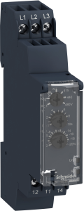 Line voltage monitoring relay, 1 Form C (NO/NC), 5 A, 250 V (DC), 250 V (AC), RM17TA00