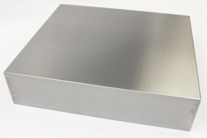 Aluminum enclosure, (L x W x H) 432 x 381 x 102 mm, natural, 1444-17154