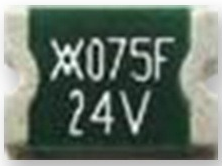 PTC fuse, resettable, SMD 1812, 24 V (DC), 40 A, 1.5 A (trip), 750 mA (hold), RF2156-000
