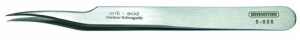 SMD tweezers, uninsulated, antimagnetic, stainless steel, 120 mm, 5-056