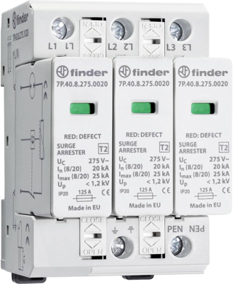 7P.43.8.275.1020 Finder Overvoltage Protection
