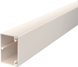 Cable duct, (L x W x H) 2000 x 60 x 40 mm, PVC, cream white, 6020887