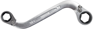 Ring wrench, 14/19 mm, 200 mm, 180 g, Chromium alloy steel, 1320SRM-14-19