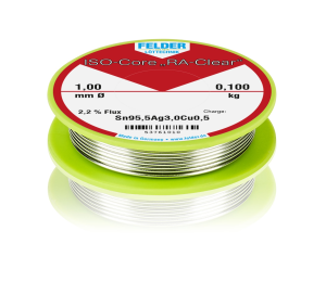 Solder wire, lead-free, SAC (Sn96.5Ag3.0Cu0.5), 1 mm, 0.1 kg
