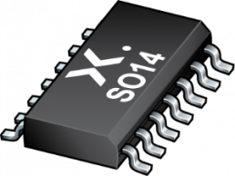 Interface IC AND gate 3-element 3-IN CMOS, HEF4073BT, SOIC-14