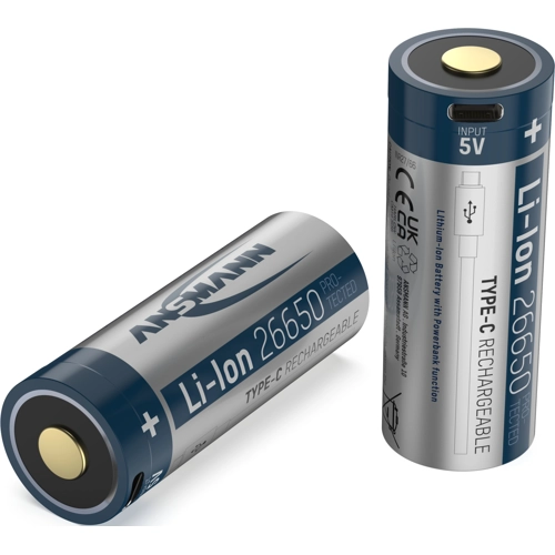 1307-0012 Ansmann Round Cell Batteries, 9V Block Batteries Image 1