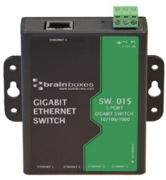 Ethernet switch, unmanaged, 5 ports, 5 Gbit/s, 5-30 VDC, SW-015