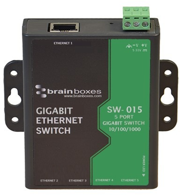 SW-015 BRAINBOXES Industrial ethernet switches Image 1