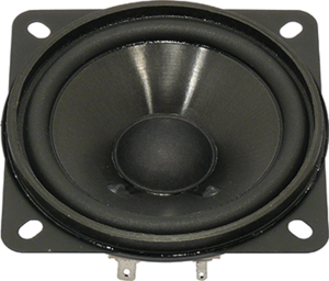 Broadband speaker, 8 Ω, 88 dB, 88 Hz to 20 kHz, black