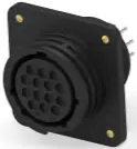 Socket housing, 14 pole, solder connection, straight, 213729-6