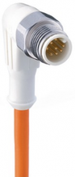 Sensor actuator cable, M12-cable plug, angled to open end, 8 pole, 2 m, TPE, orange, 2 A, 934736019